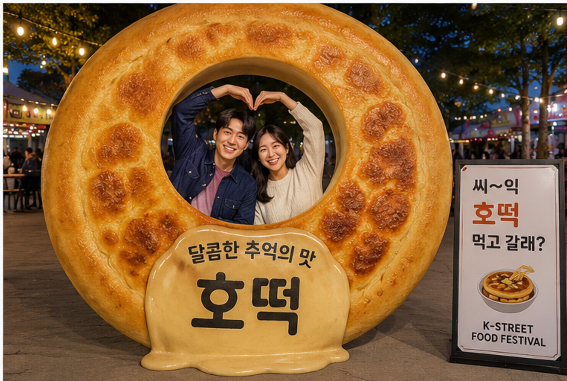 Hotteok Frame photo zone